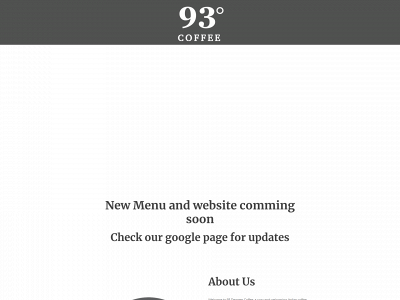 93degreescoffee.com snapshot