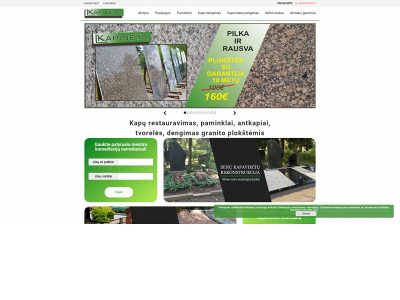 kapineta.lt snapshot