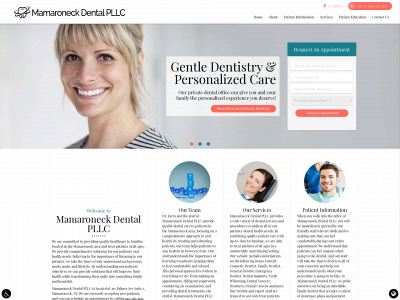 mamaroneckdental.com snapshot