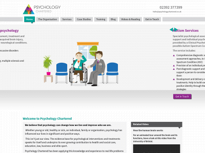 psychologychartered.co.uk snapshot
