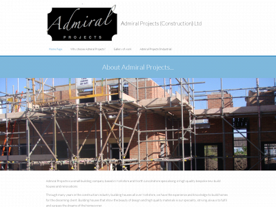admiral-projects.co.uk snapshot