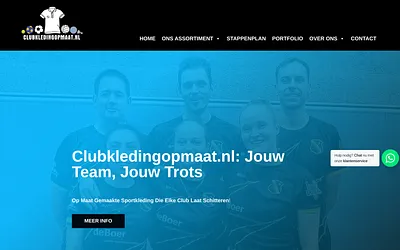 clubkledingopmaat.nl snapshot