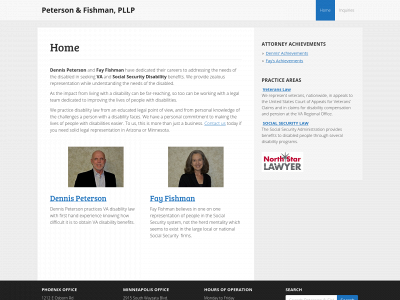 petersonandfishman.com snapshot