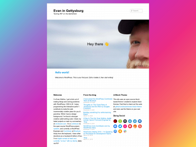 evaningettysburg.com snapshot
