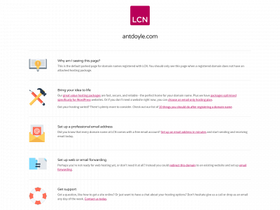 antdoyle.com snapshot