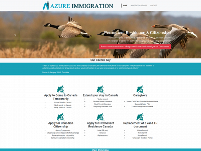 azureimmigration.com snapshot