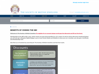 thesocietyofbritishjewellers.com snapshot