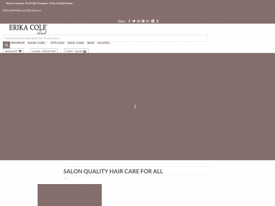 erikacolebeauty.com snapshot