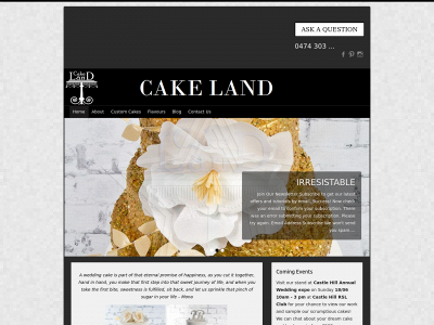 cake-land.com.au snapshot
