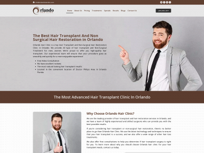 orlandohairclinic.net snapshot
