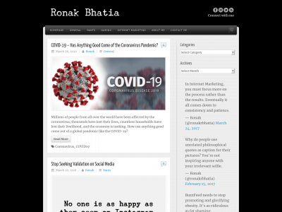 ronakbhatia.com snapshot