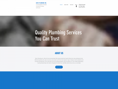 davisplumbingservices.com snapshot