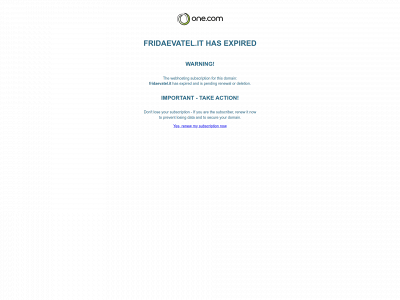 fridaevatel.it snapshot