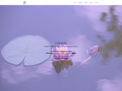 peacefulpranayoga.com snapshot