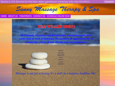 sunnymassagetherapyspa.com snapshot