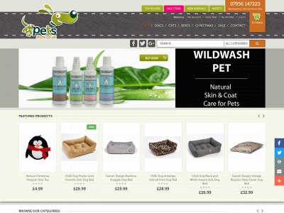 www.4pets-store.co.uk snapshot