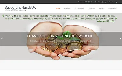 supportinghands.org.uk snapshot