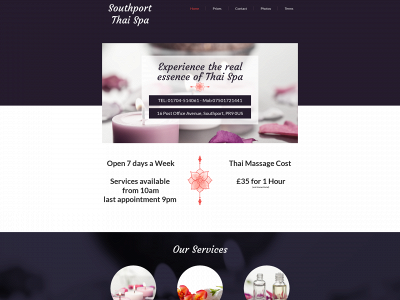 southportthaimassage.com snapshot