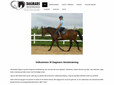 dagmarshestetraening.dk snapshot