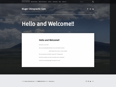 klugerchirocare.com snapshot