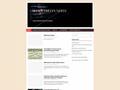 shadetreepundits.com snapshot
