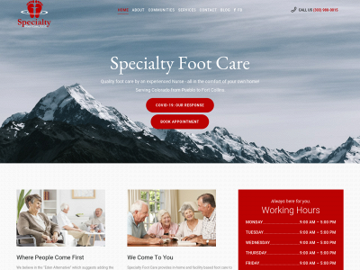 specialtyfootcare.com snapshot