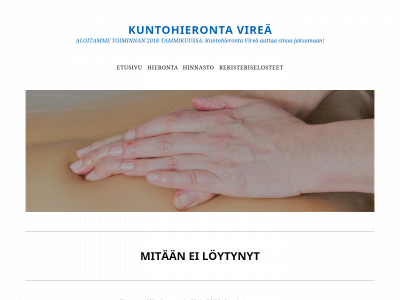 kuntohieronta.fi snapshot