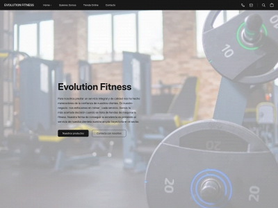 evolutionfitnesshop.es snapshot