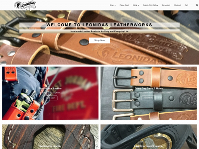 leonidasleatherworks.com snapshot