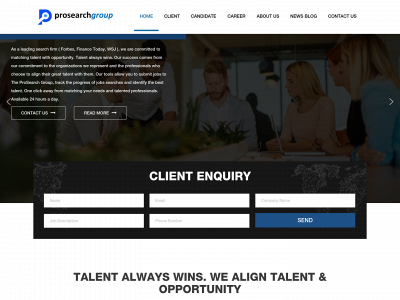prosearchgroup.com snapshot