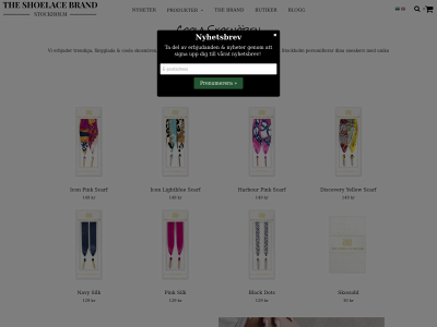 theshoelacebrand.com snapshot