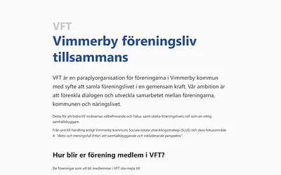vimmerbyforeningsliv.se snapshot