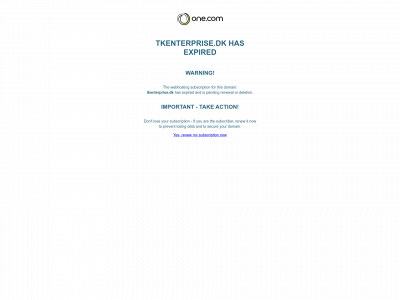 tkenterprise.dk snapshot