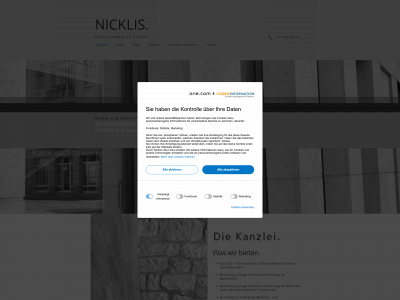 nicklis-recht.com snapshot