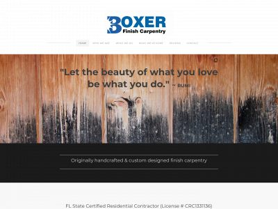 boxerfinishcarpentry.com snapshot