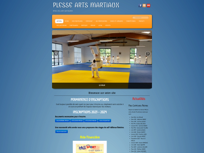 plesseartsmartiaux.fr snapshot