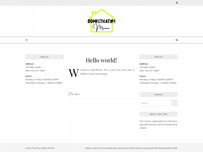 domesticatingmama.com snapshot