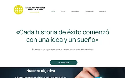 escueladenegociosangelsfortune.com snapshot