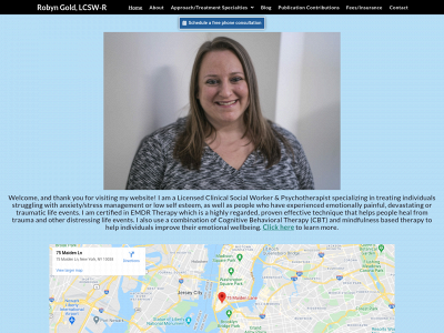 robyngoldlcsw.com snapshot