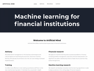 artificialmind.co.uk snapshot