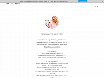 aimeemillwood.com snapshot
