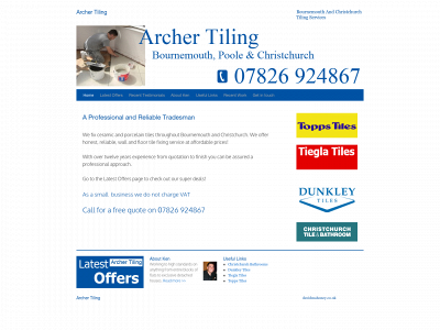 archer-tiling.co.uk snapshot