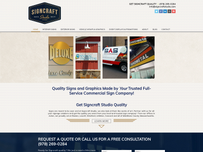 signcraftstudio.com snapshot