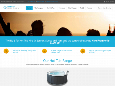 hydrohottubs.com snapshot