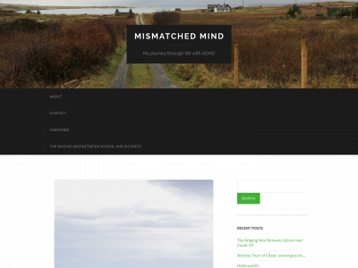 mismatchedmind.com snapshot