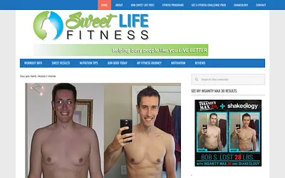 sweetlifefitness.net snapshot