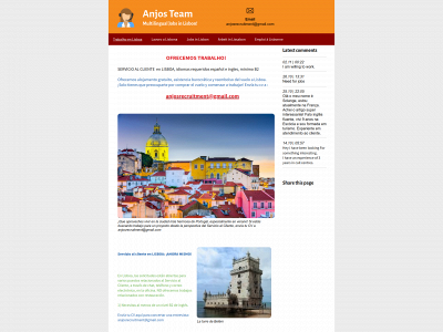 anjosrecruitment.com snapshot
