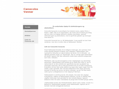 cenacolos-venner.dk snapshot