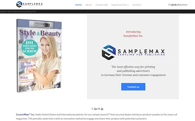 www.samplemaxinc.com snapshot