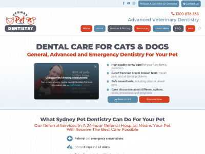 sydneypetdentistry.com.au snapshot
